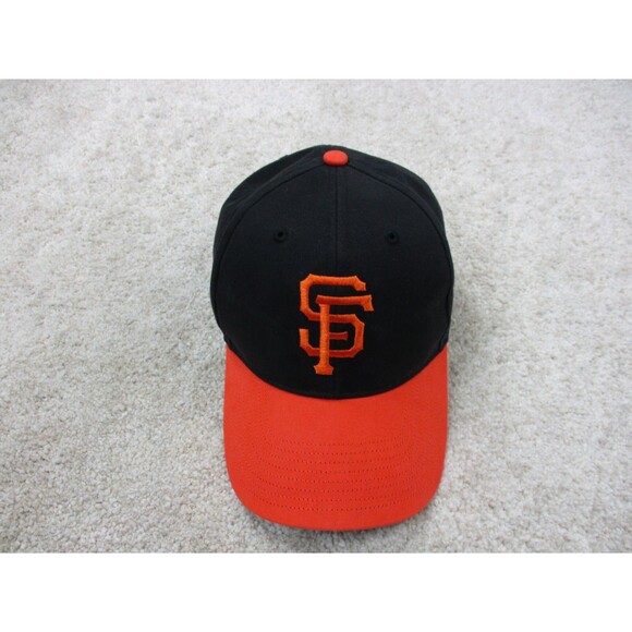 San Francisco Giants Hat Cap Strap Back One Size Black Orange Baseball '47 Mens - Picture 3 of 10